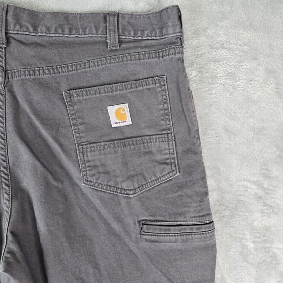 Carhartt Pants Mens 42x30 Gray Rugged Flex Canvas Relaxed Fit 102517-039 - Picture 4 of 9
